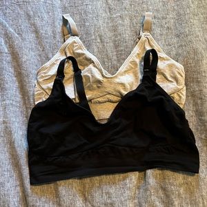 Seraphine maternity and nursing bras set of two. Super soft bamboo.